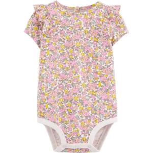 OSHKOSH B’GOSH baby-girls Short-sleeve Bodysuit(Ditzy Floral)
