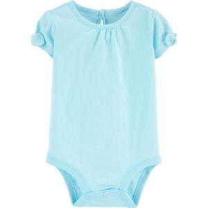 OSHKOSH B’GOSH baby-girls Short-sleeve Bodysuit(Fairy Tale Turquoise)