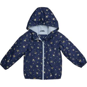 OSHKOSH B’GOSH girls Midweight Hooded Fashion Jacket Coat With Fleece Lining(Navy Blue Floral)