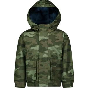 Osh Kosh Boys’ Little Jersey-Lined Lightweight Jacket(Green Camoflauge)