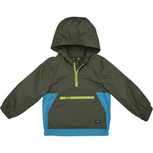 Osh Kosh Boys’ Little Jersey-Lined Lightweight Jacket(Olive Drab Blue)