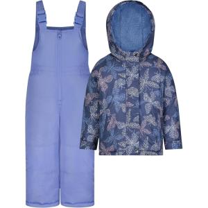 Osh Kosh Girls’ Ski Jacket and Snowbib Snowsuit Outfit Set(Butterfly)