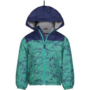 Osh Kosh boys Midweight Fleece Lined Windbreaker JacketTransitional Jacket(Blue/Green Moonshadow)