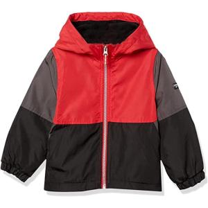 Osh Kosh boys Midweight Fleece Lined Windbreaker JacketTransitional Jacket(Red)