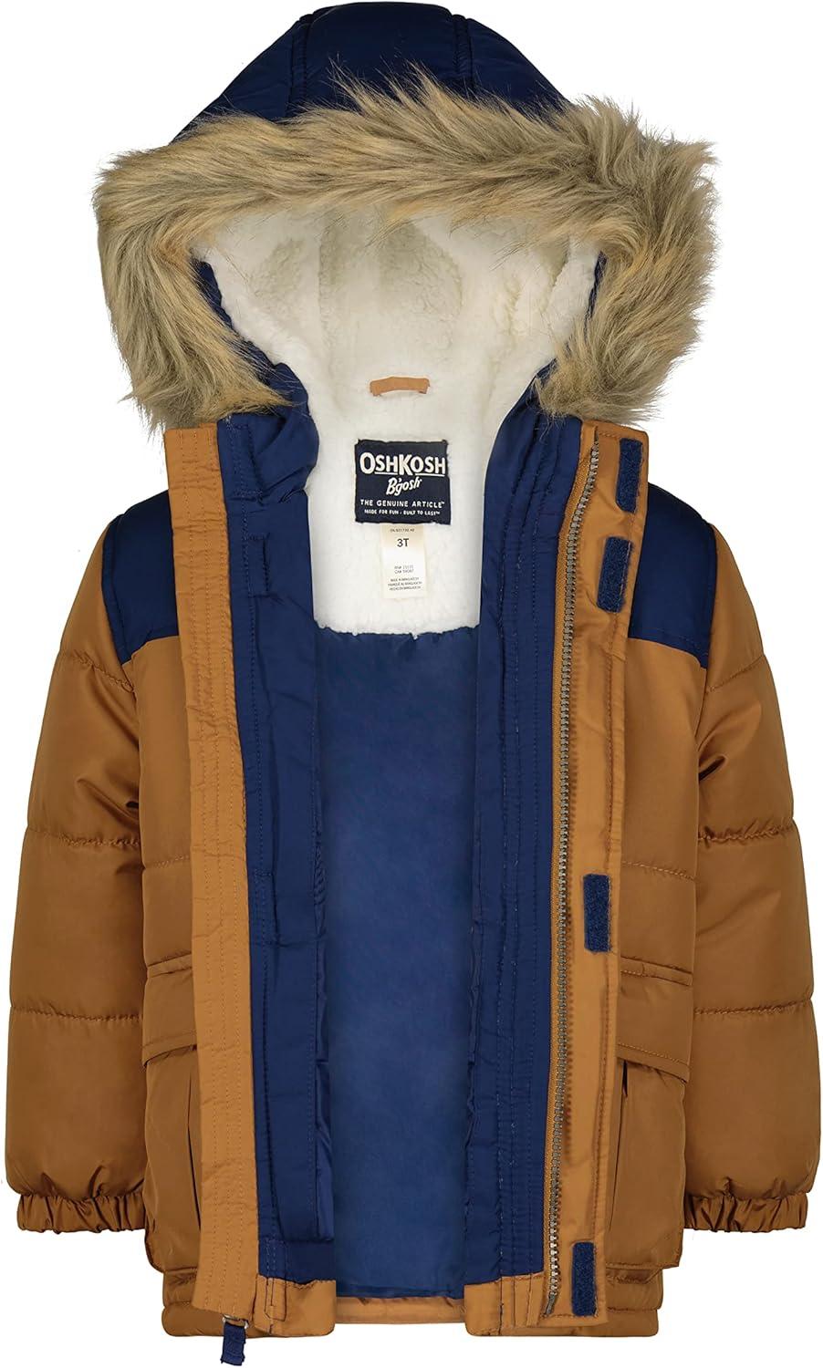imageOshKosh BGosh boys Ski Jacket and Snowbib Snowsuit SetTan