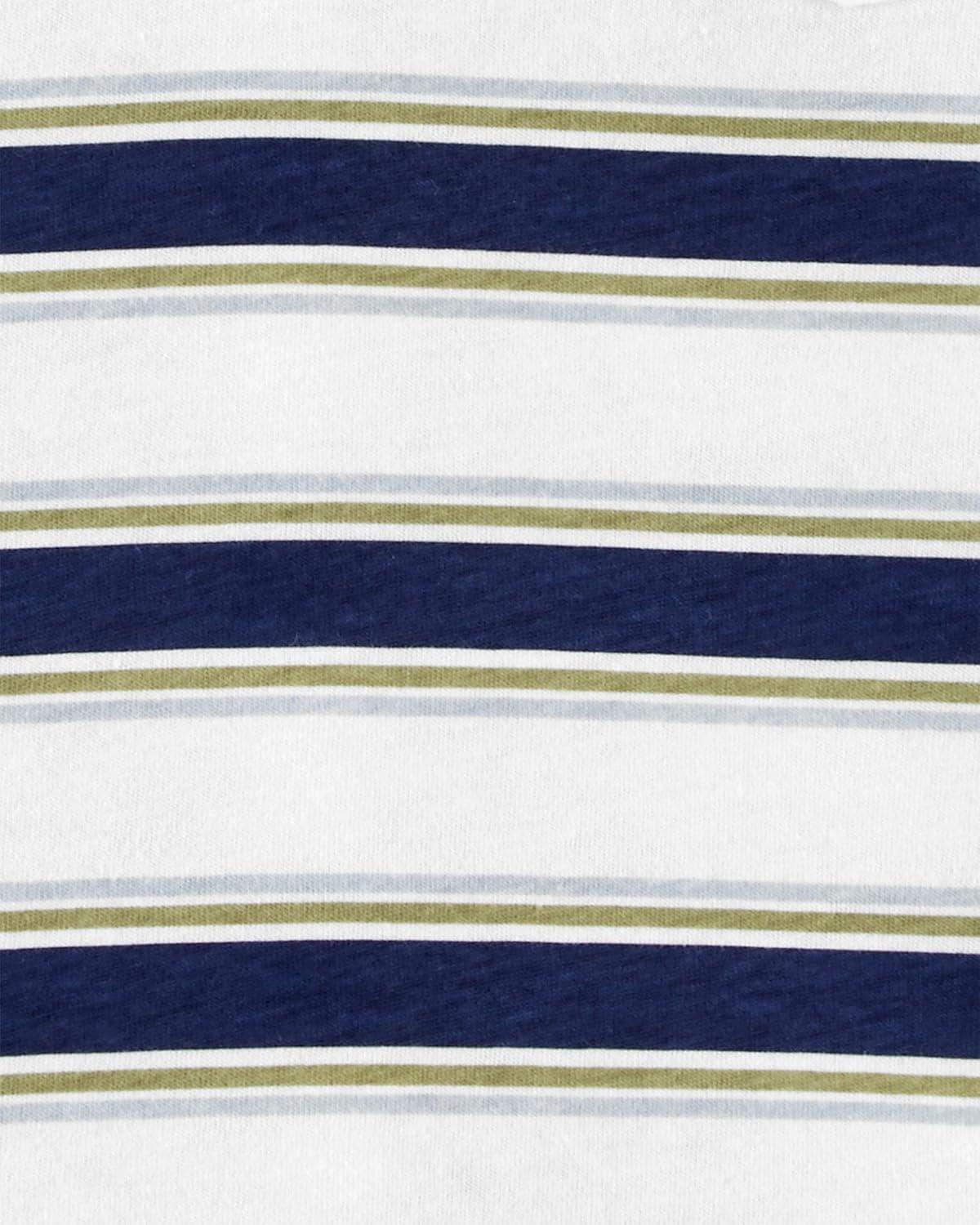 imageOSHKOSH BGOSH Boys Short Sleeve PoloNavy Stripe