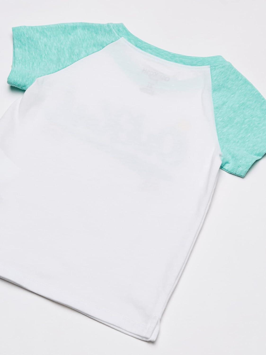 imageOSHKOSH BGOSH Girls Logo TeesWhiteAqua