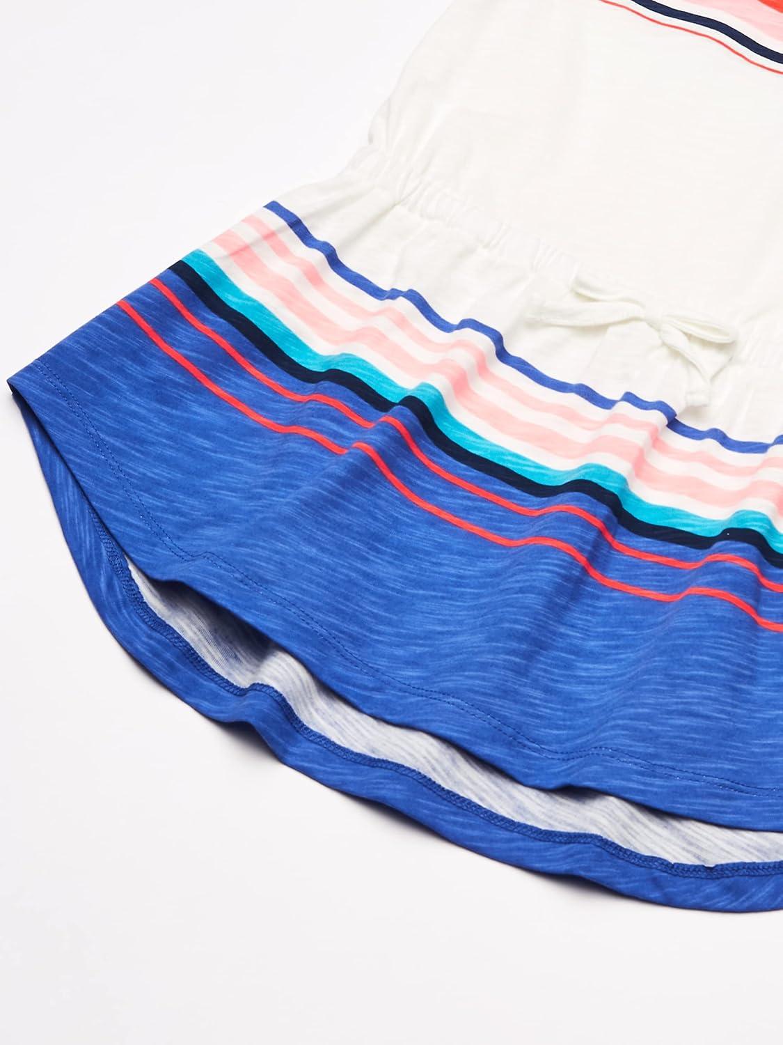 imageOSHKOSH BGOSH Girls ShortSleeve Knit TunicPeach Multi Stripe