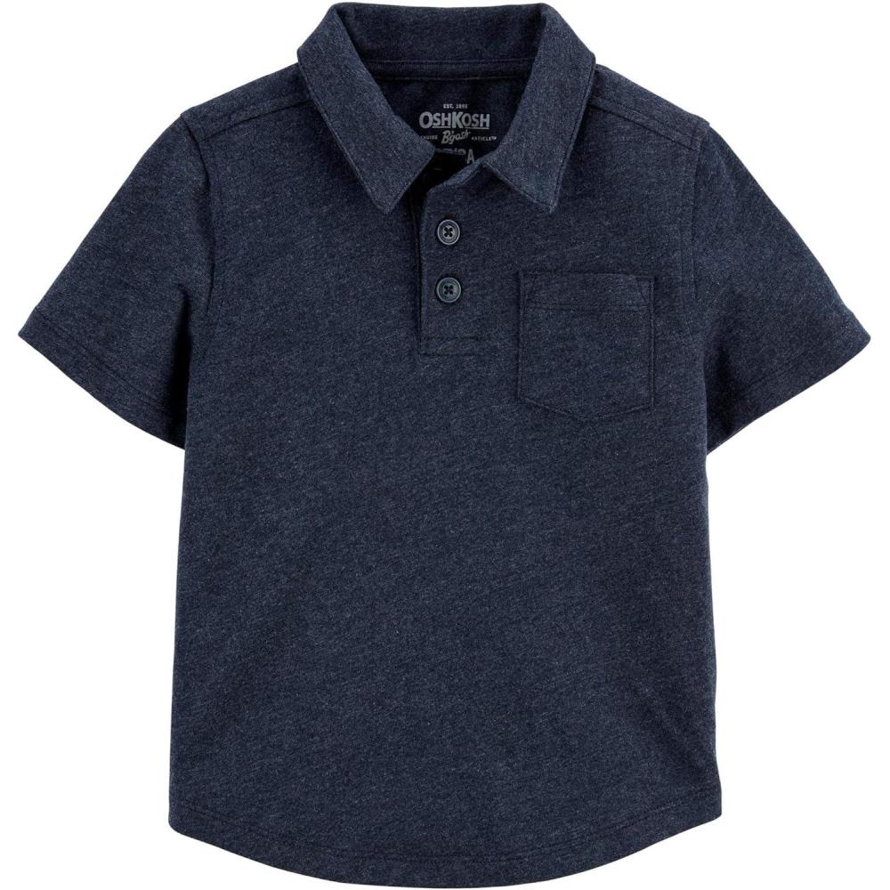 imageOSHKOSH BGOSH Boys Short Sleeve PoloDeep Navy
