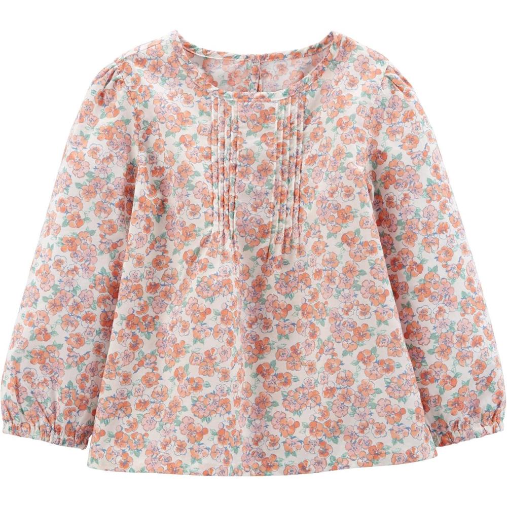 imageOSHKOSH BGOSH girls Longsleeve Fashion TopFloral Ditzy