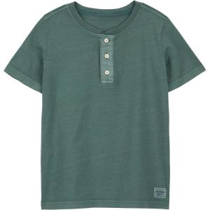 OSHKOSH B’GOSH Boy’s Short Sleeve Henley(Olive)