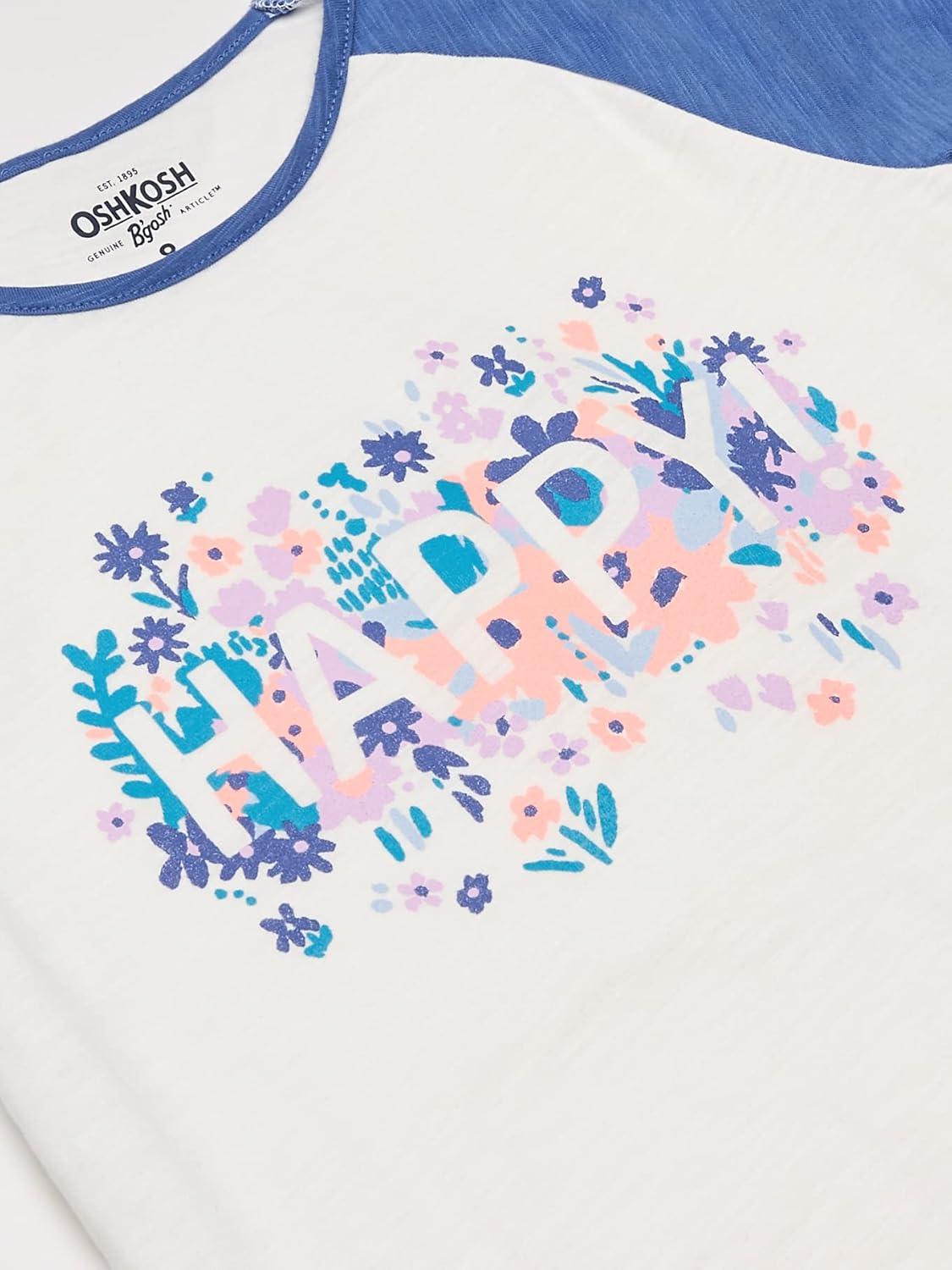 imageOSHKOSH BGOSH Girls ShortSleeve TunicHappy Floral