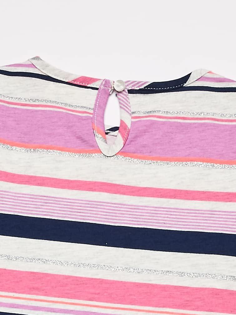 imageOSHKOSH BGOSH Girls ShortSleeve TunicPurpleMultistripe