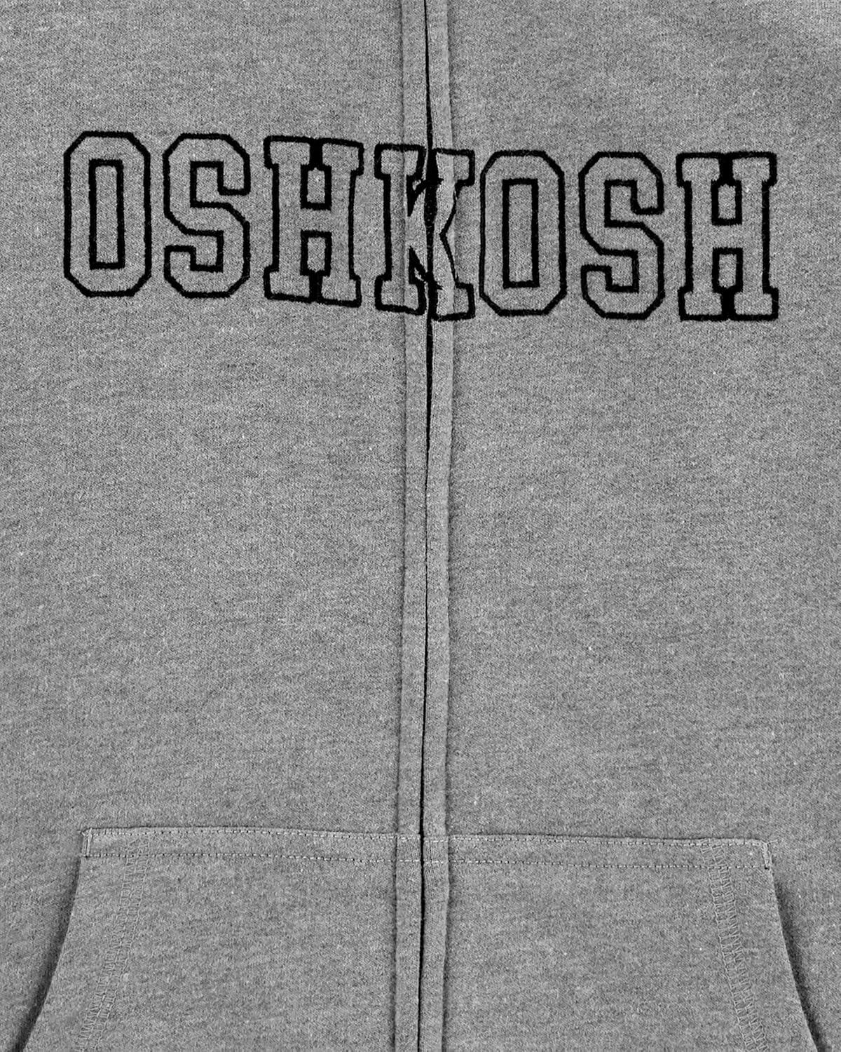 imageOshKosh BGosh Boys Full Zip Logo HoodieMedium Grey Heather