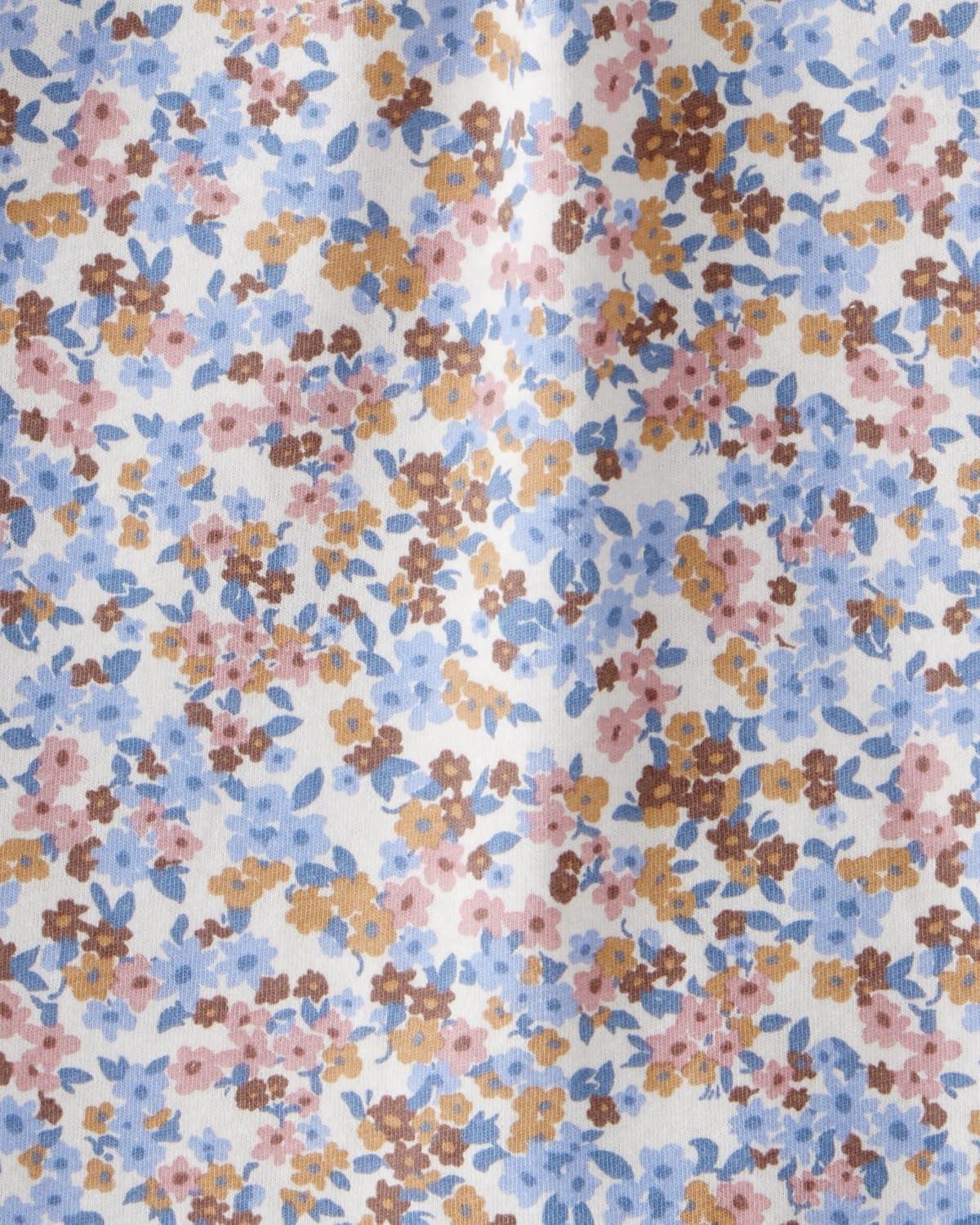 imageOshKosh BGosh Girls Fashion TopBrown and Blue Floral