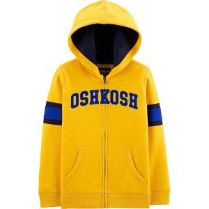 OshKosh B’Gosh Boys’ Full Zip Logo Hoodie(Curryup/Navy/Blue)