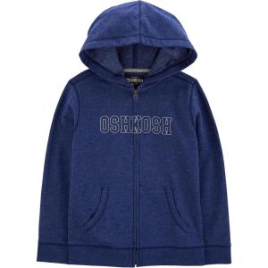 OshKosh B’Gosh Boys’ Full Zip Logo Hoodie(Indigo Blue)