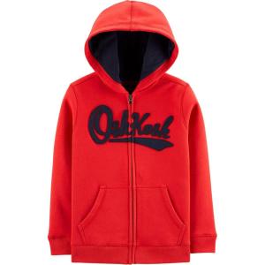 OshKosh B’Gosh Boys’ Full Zip Logo Hoodie(Red Alert)
