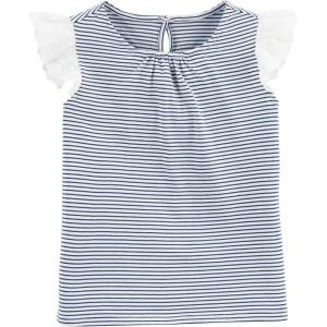 OshKosh B’Gosh Girls Fashion Top(Blue Stripes)