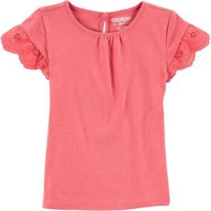 OshKosh B’Gosh Girls Fashion Top(Pink Eyelet)