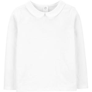 OshKosh B’Gosh Girls Fashion Top(White Collared Solid)