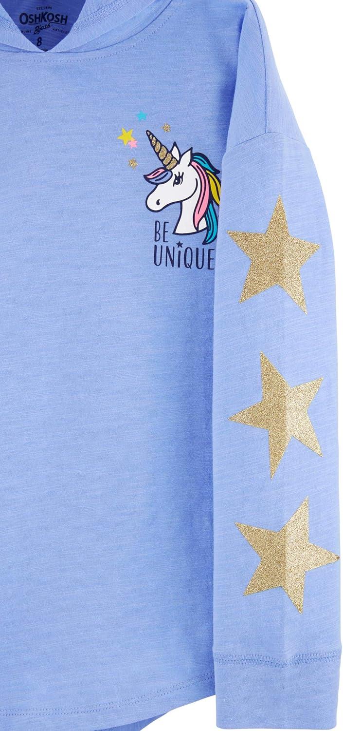 imageOSHKOSH BGOSH Girls Sequin Pullover HoodieIce Flower