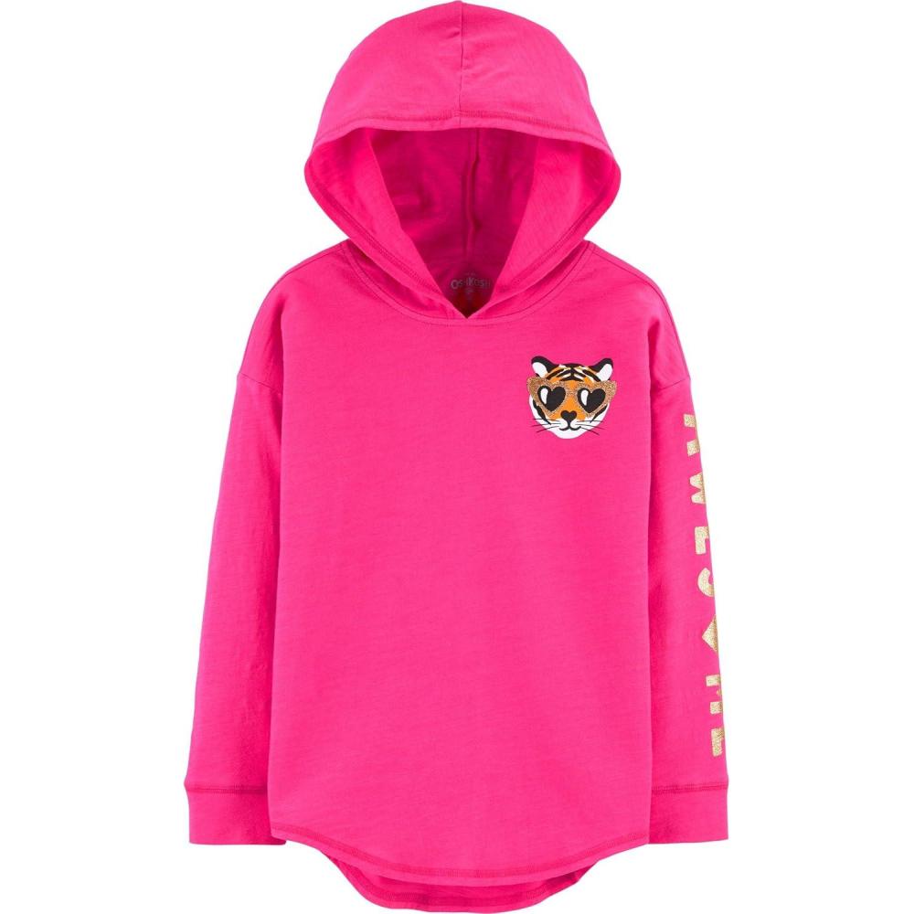 imageOSHKOSH BGOSH Girls Sequin Pullover HoodieBright Pink