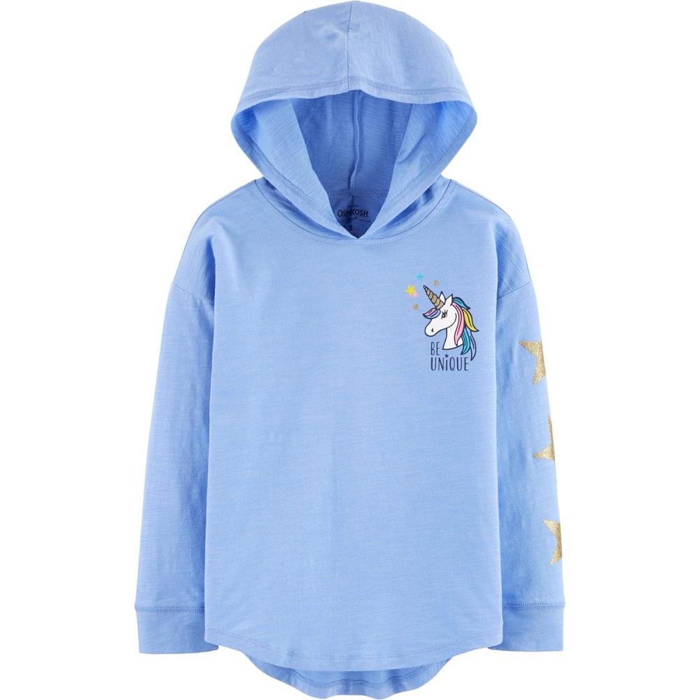 imageOSHKOSH BGOSH Girls Sequin Pullover HoodieIce Flower