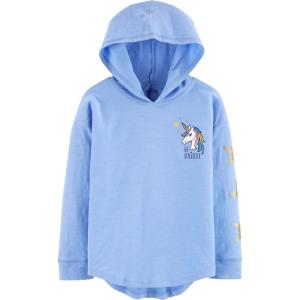 OSHKOSH B’GOSH Girls’ Sequin Pullover Hoodie(Ice Flower)