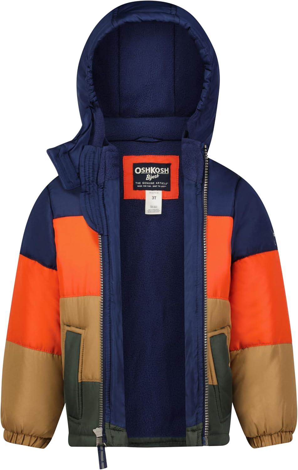 imageOsh Kosh BGosh Boys Heavyweight Puffer Coat Winter JacketOrange