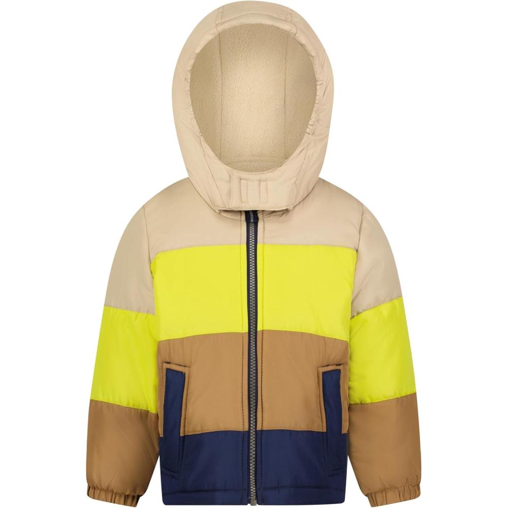 imageOsh Kosh BGosh Boys Heavyweight Puffer Coat Winter JacketLime