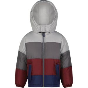Osh Kosh B’Gosh Boys Heavyweight Puffer Coat Winter Jacket(Burgundy)