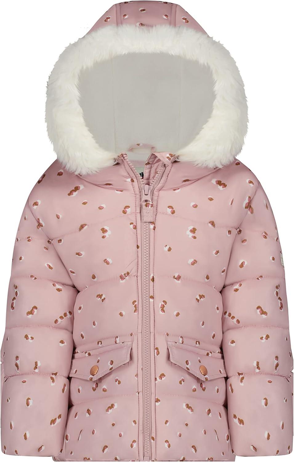 imageOSHKOSH BGOSH Girls Ski Jacket and Snowbib Snowsuit Outfit SetLeopard