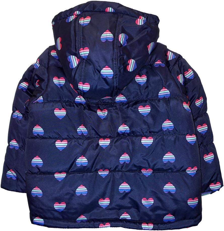 imageOSHKOSH BGOSH Girls Ski Jacket and Snowbib Snowsuit Outfit SetNavy and Hearts