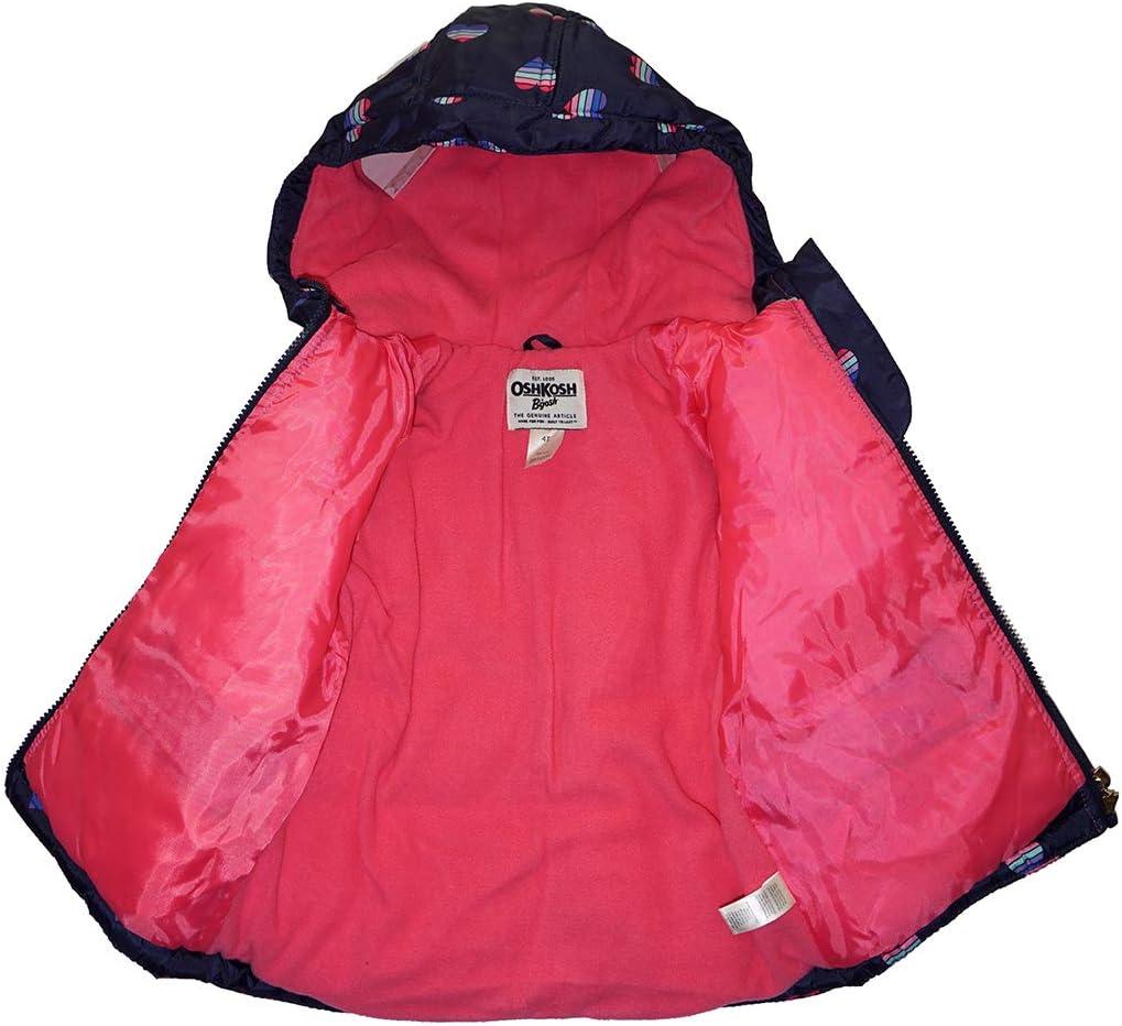 imageOSHKOSH BGOSH Girls Ski Jacket and Snowbib Snowsuit Outfit SetNavy and Hearts