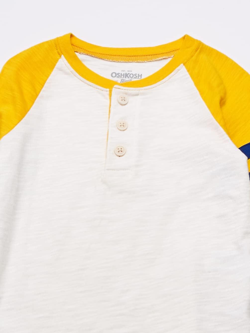 imageOshKosh BGosh Boys Long Sleeve HenleyIvoryCurryup