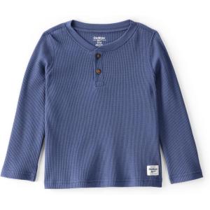 OshKosh B’Gosh Boys Long Sleeve Henley(Navy Blue)