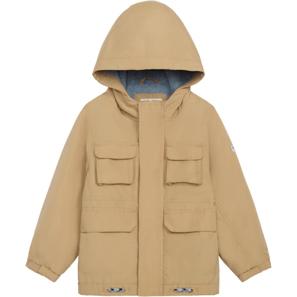 imageOshKosh Bgosh Baby Boys Midweight Hooded Little Guy Utility JacketTan