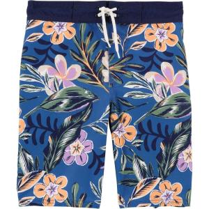 OSHKOSH B’GOSH Boys Swim Trunks(Blue Floral)