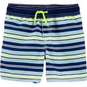 OSHKOSH B’GOSH Boys Swim Trunks(Indigo Stripes)