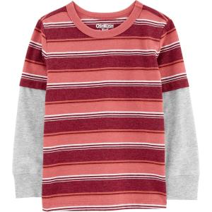 OshKosh B’Gosh Boys Layered Tee(Red Stripe)