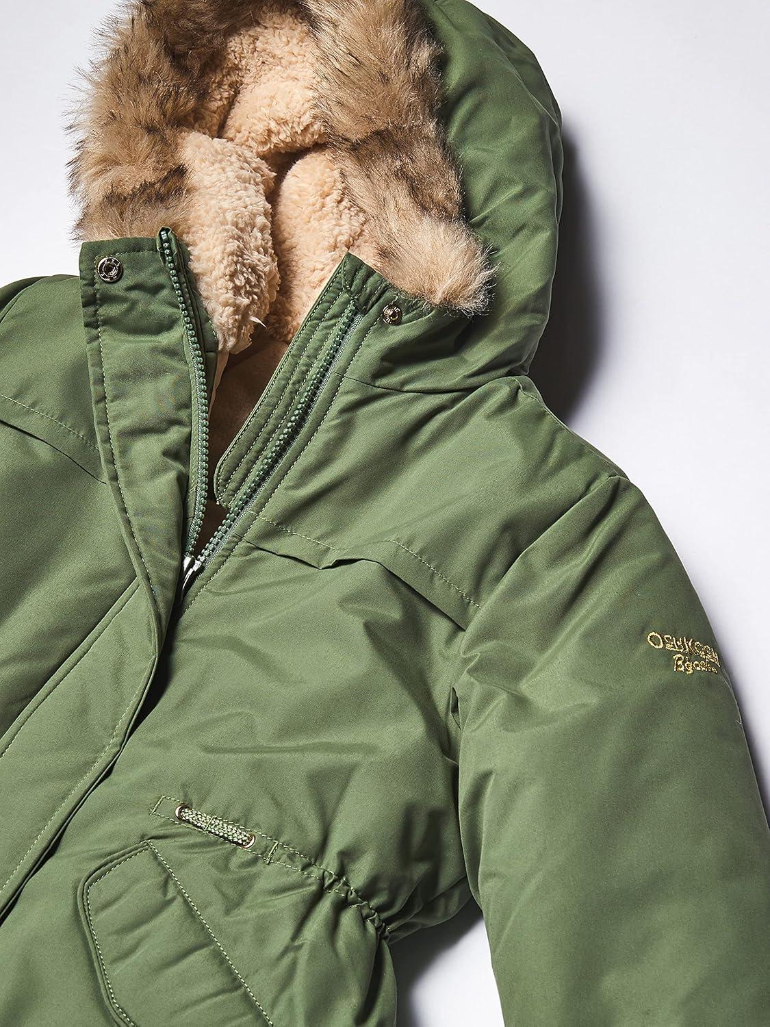 imageOshKosh Bgosh Girls Heavyweight Faux Fur Hooded Parka Warm Winter CoatOlive Green