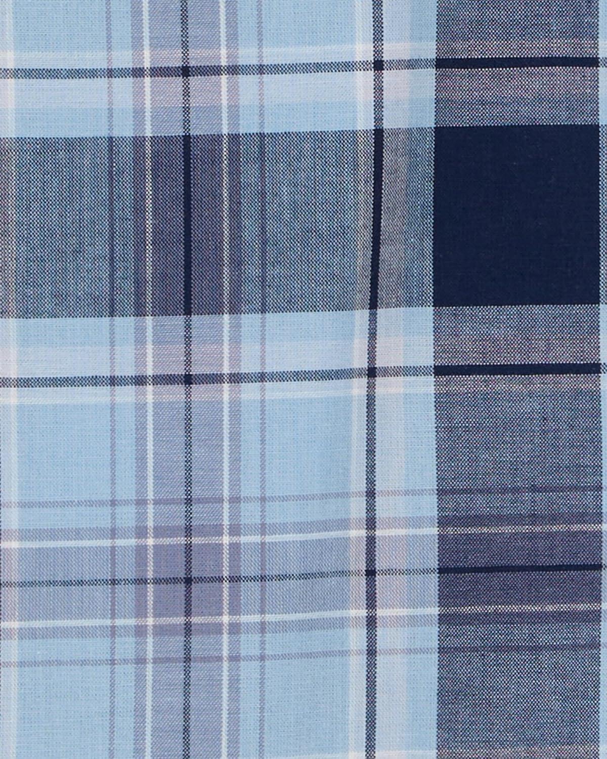 imageOshKosh BGosh Boys Long Sleeve Woven Buttonfront ShirtBlue Plaid