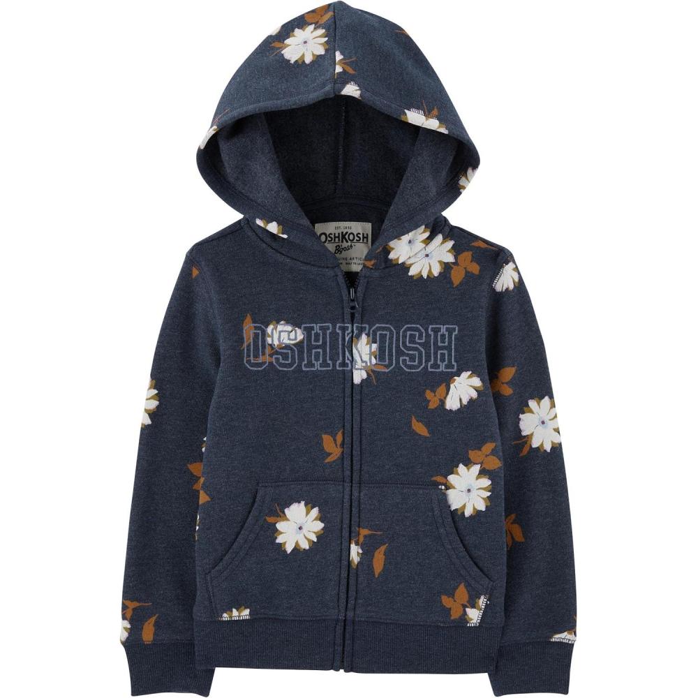 imageOsh Kosh Baby Girls Logo Hoodie Navy Floral 24 Months