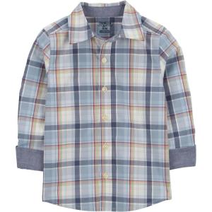 OshKosh B’Gosh Boys Long Sleeve Woven Buttonfront Shirt(Multi Plaid)