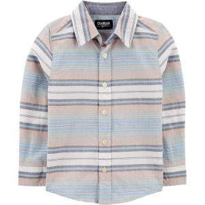 OshKosh B’Gosh Boys Long Sleeve Woven Buttonfront Shirt(Multi Stripe)