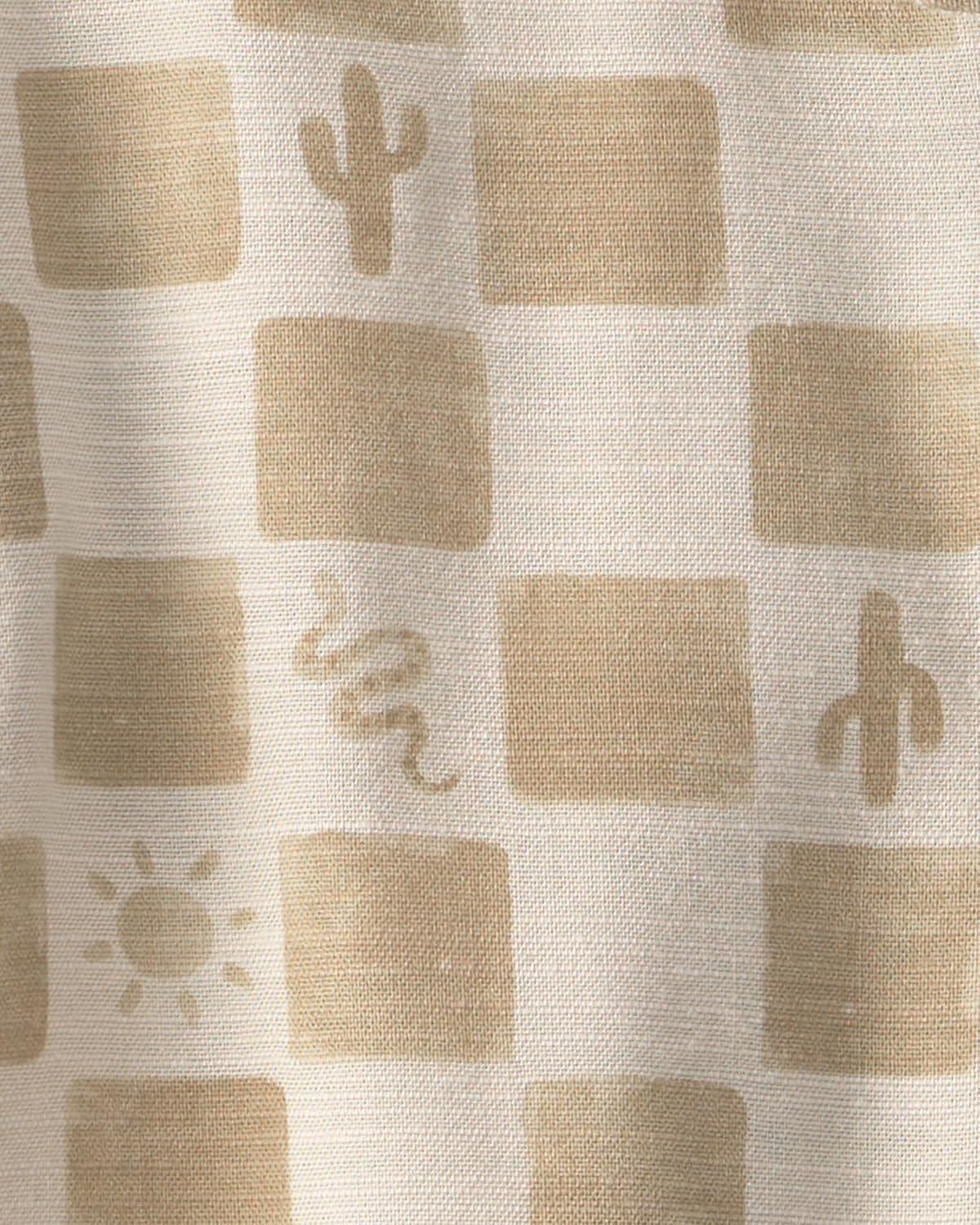 imageOshKosh BGosh Boys Short Sleeve Woven Buttonfront ShirtBeige
