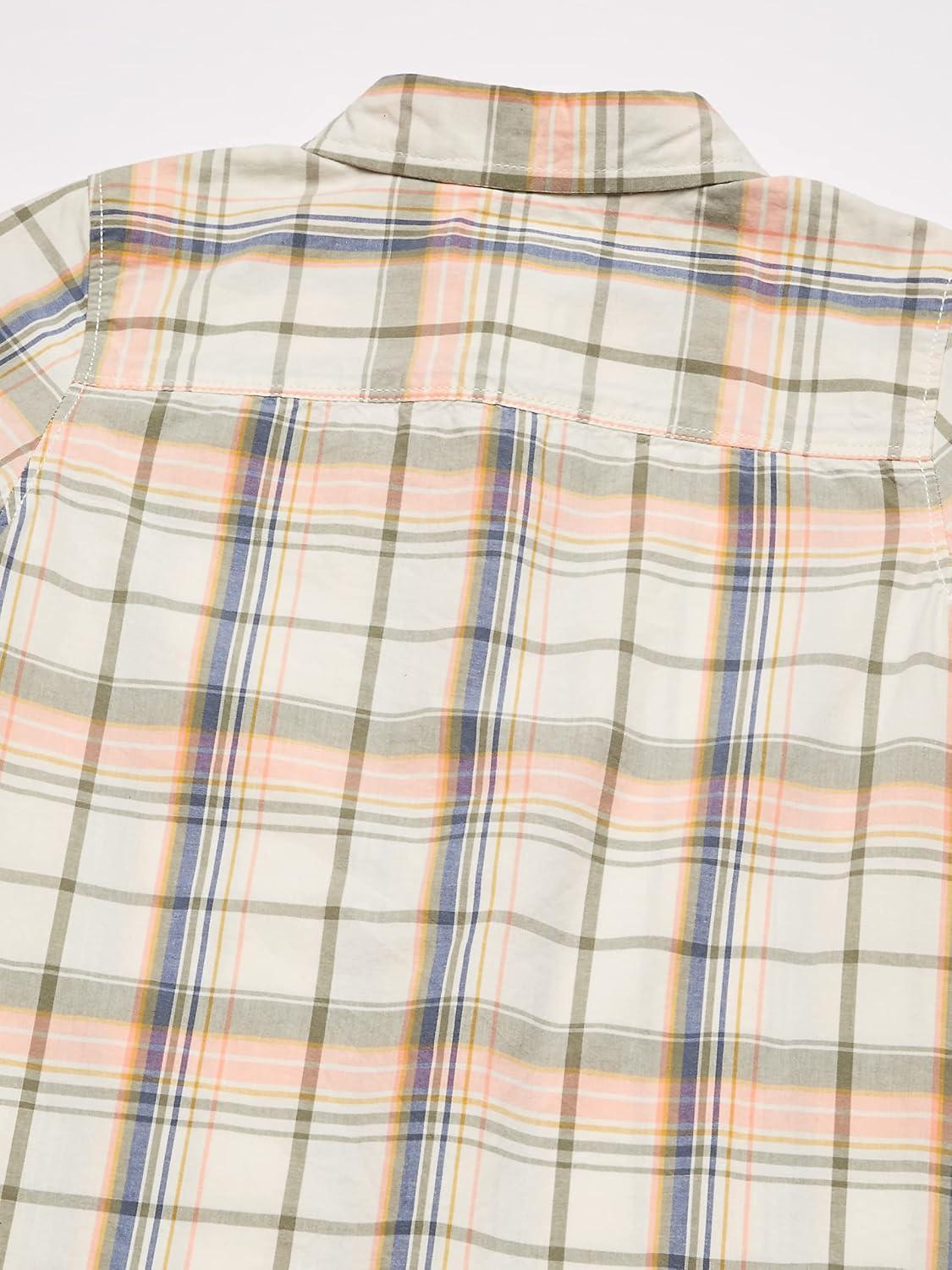 imageOshKosh BGosh Boys Short Sleeve Woven Buttonfront ShirtPlaid
