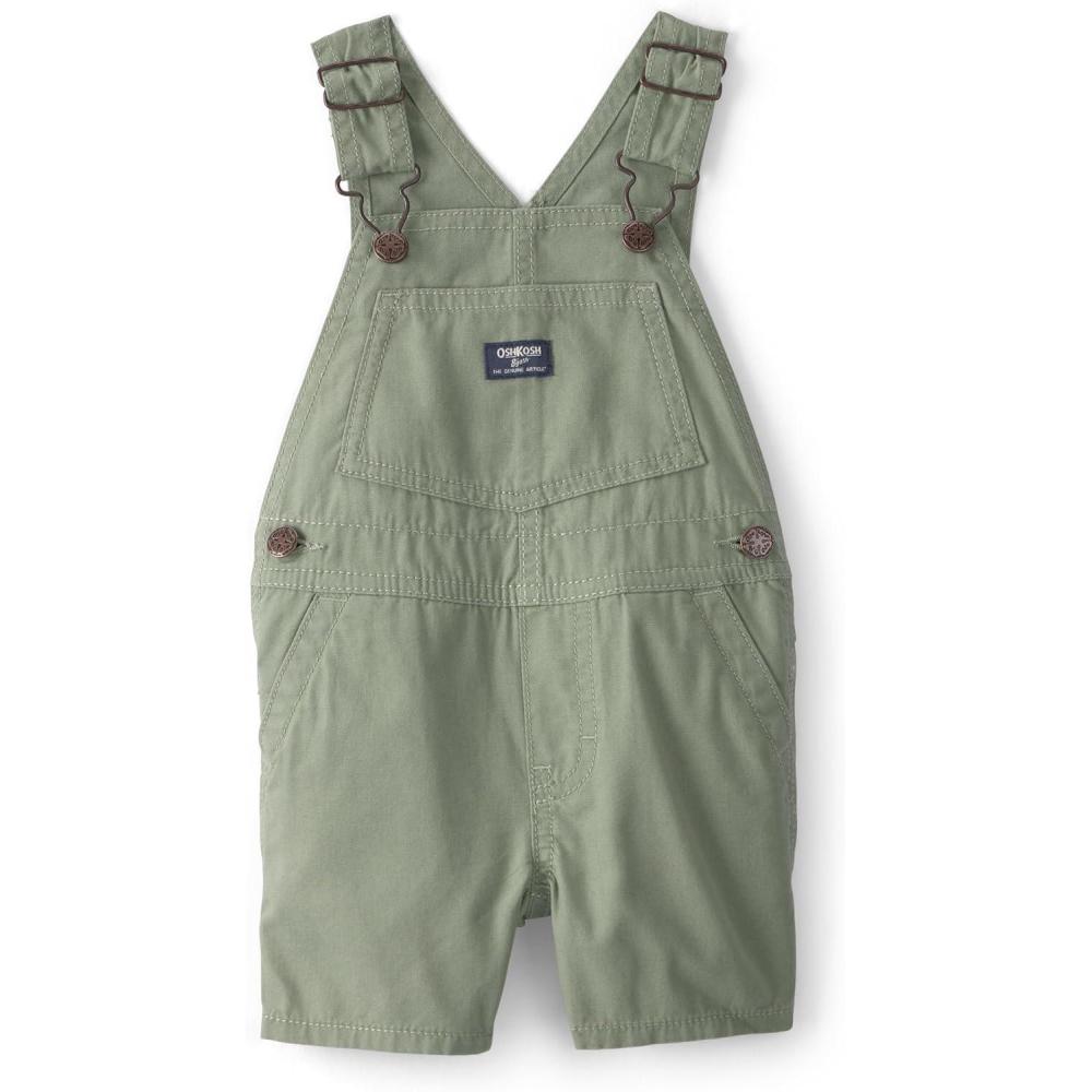 imageOshKosh Bgosh Boy Worlds Best Overalls Olive 6M