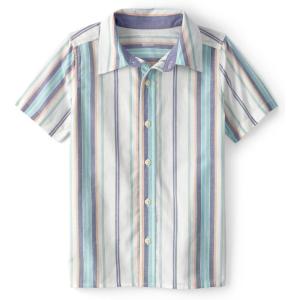 OshKosh B’Gosh Boys Short Sleeve Woven Buttonfront Shirt(Multi)